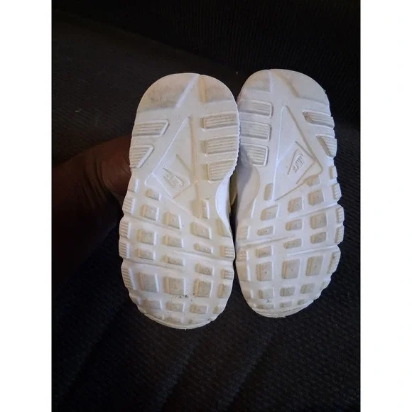 Nike Air Huarache Run TD White Toddler Shoes Size 7C 704950-110 Sneakers Baby - Picture 7 of 8